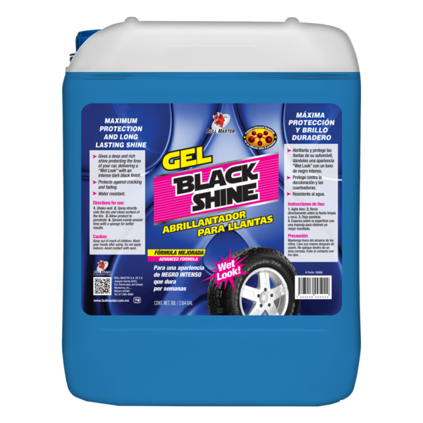 Gel Abrillantador Para Llantas Brillo Extremo Azul  10L